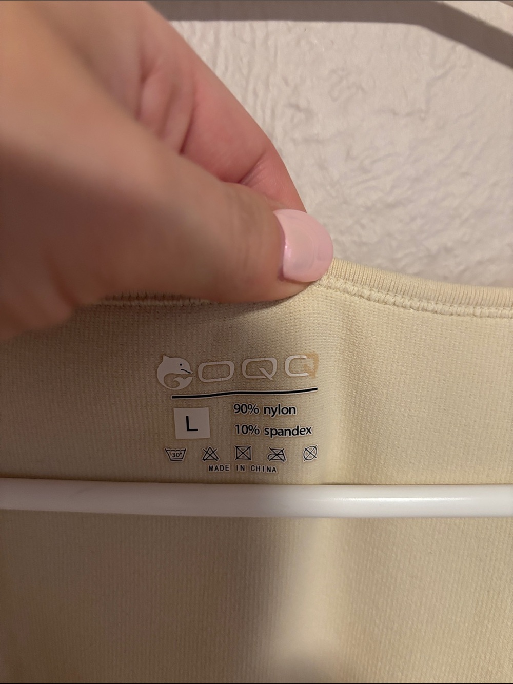 Cream Square-Neck Long Sleeve Bodysuit - EON - Picture 2 of 2